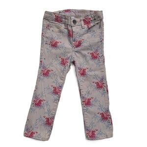 Baby GAP 1969 floral print cotton denim mini skinny stretch jeans